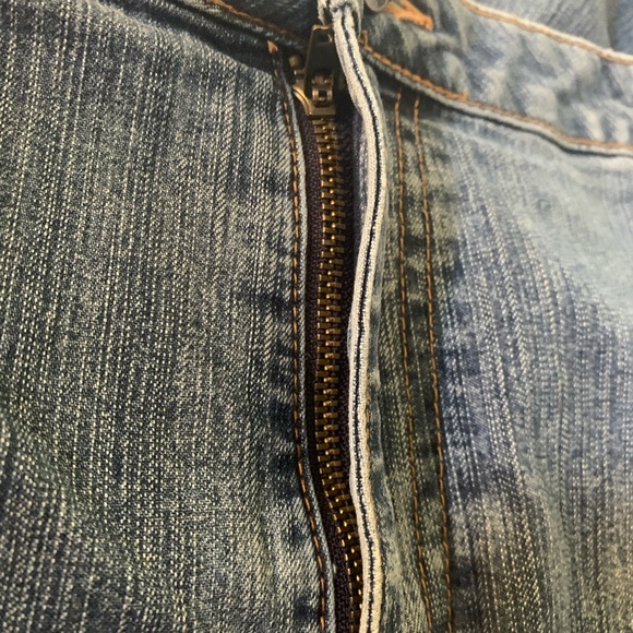 WOMEN'S L.A.blues DENIM JEANS, SIZE 20W Boot Cut Light Frayed Bottoms - Picture 3 of 14